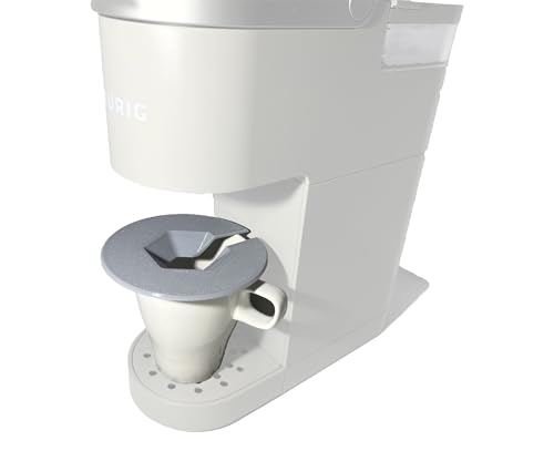 Coffee Mug Cup Splash Splatter Guard Screen compatible with Keurig and other single serve brewing machines (Gray)