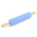 Silicone Rolling Pin for Baking Non (Blue / 12 inch)
