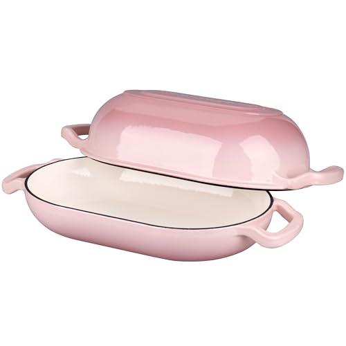 Enameled Cast Iron Sourdough Bread Oven (5 QT / Pink)