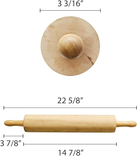 15" Wooden Rolling Pin 3 (15 Inch)