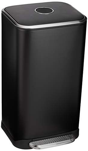 Rectangular Metal Trash Can With Soft