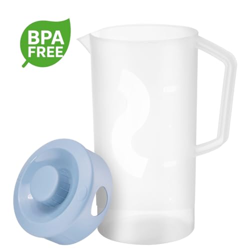 Pitcher with Lid Half Gallon (67.6 Ounces / Blue)