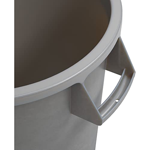 Bronco Waste Container Trash Container (Gray / 10 Gallons, (Pack of 6))