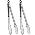 Stainless Steel Locking Kitchen Tongs for Cooking & Serving (12 inch, 2pack)