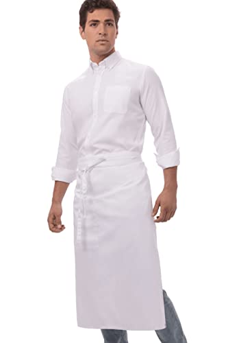 Unisex Bistro Chef Apron (White)