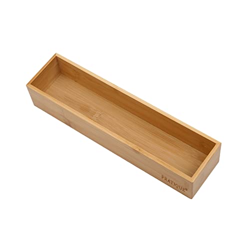 Bamboo Drawer Organizer (Bamboo / 12*3*2.6 inch)