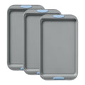 3 Piece Metal Cookie Sheet Bakeware Set (3 Piece Cookie Sheet / Cerulean)