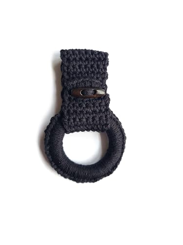 Hanging Kitchen towels ring (Black)