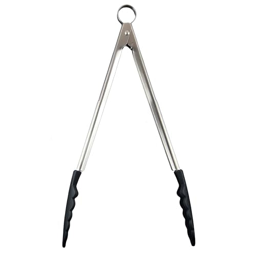Silicone Tong 12" Black (Black / 12")