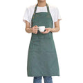 Cotton Art & Kitchen Apron for Painting Pottery Cooking (Green)