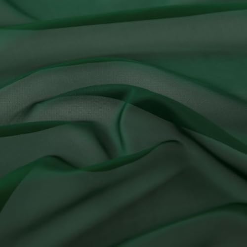 Solid Sheer Rod Pocket Curtain Voile Draperies 2 Panels White Beige Black Foliage Green 70 Inch Width 96 Inch Long 1 Pair for Kitchen Bedroom Children Living Room Yard (Foliage Green / 70"W x 96"L (Pack of 2))
