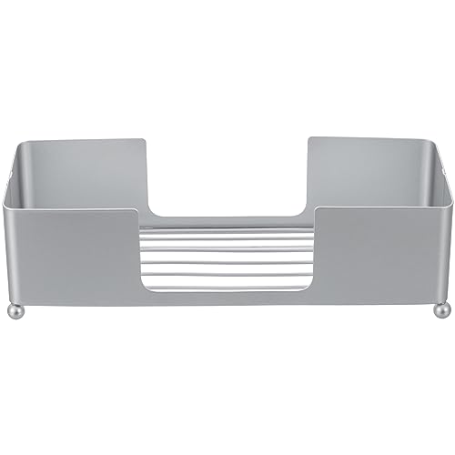 Modern Silver Tone Metal Tabletop Folded Paper Towel Dispenser (Silver)