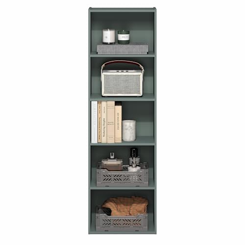 LUDER Book Shelf (Sage Green / 5-Tier)