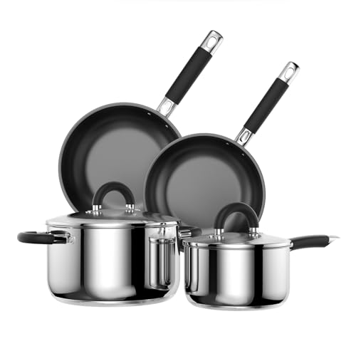 Pots and Pans Set Non Stick (Set/6BLK)