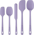 5 Pieces Silicone Spatulas Set (Light Purple / 5 pieces)
