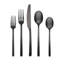 Beacon Black Satin 45 (Black Satin / 45-Piece Flatware Set)