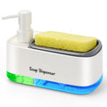 Hand and Dish Soap Dispenser Set for Kitchen (White)