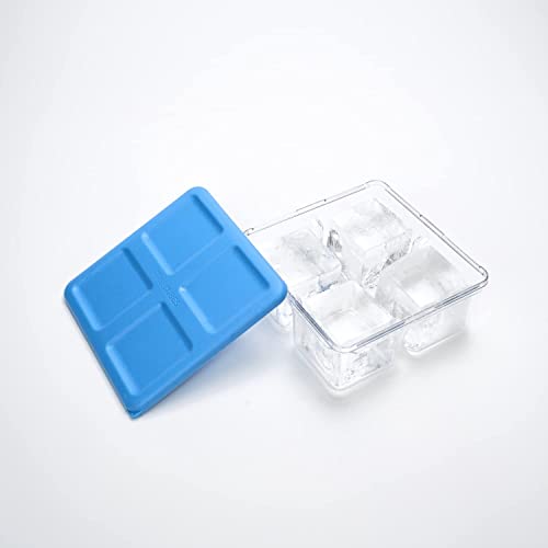 Crystal Clear Ice Tray with Lid (Clear Ice Storage Tray)