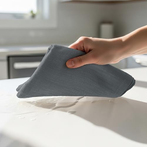 Light Grey Flour Sack Towels [12 Pack (Light Grey / 12 Pack)