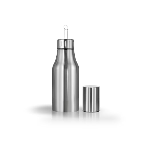 Stainless Steel Oil Dispenser Bottle (Silve / 16.9 Ounces)