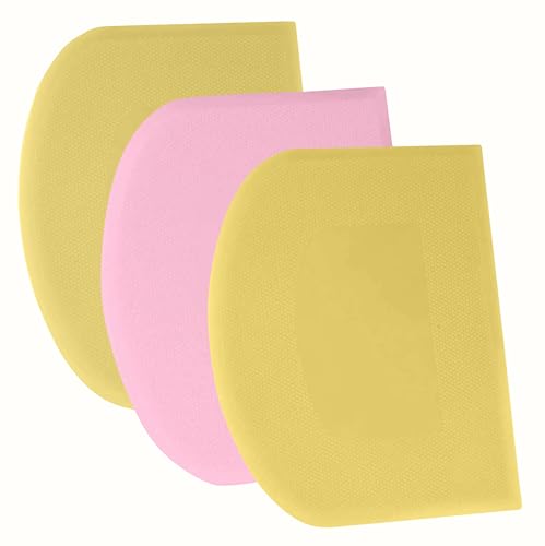 Dough Scraper Bench Scraper (30x18.5cm/11.8x7.3" / Yellow+Pink+Yellow)