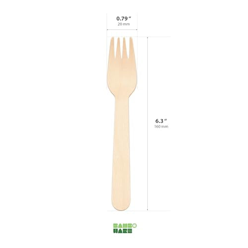 Wooden Forks 300 Pieces (300 Forks)