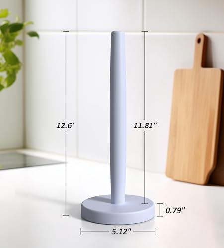 Wooden Paper Towel Holder Countertop (Standard / Blue Gray)