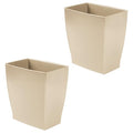 Small Plastic Bathroom Trash Can (Brown / Pack of 2)