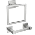 Toilet Paper Holder and Towel Ring Set (Stainless Steel)