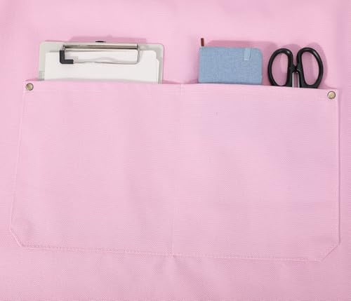 Chef Aprons for Men Women with Oversized Pockets (Light Pink)