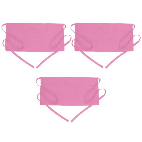 3 Pack Pink Waitress Aprons (3 Pack Pink)