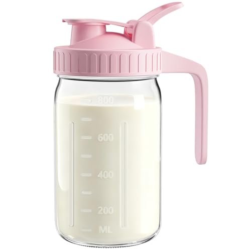 32oz Mason Jar Pitcher (Pink / 32 Ounces)