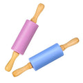 Mini Silicone Rolling Pin for Kids (2 PACK / Blue-Purple)