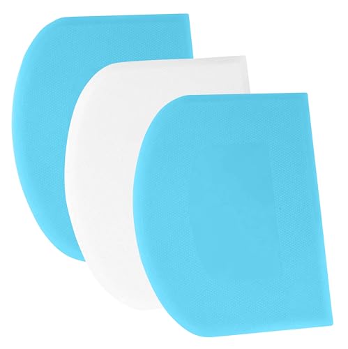 Dough Scraper Bench Scraper (21x14cm/8.3x5.5'' / Blue+White+Blue)