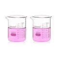 2pcs 1000ml Upgrated Thick Glass Beakers (2pcs of Vol.1000ml)