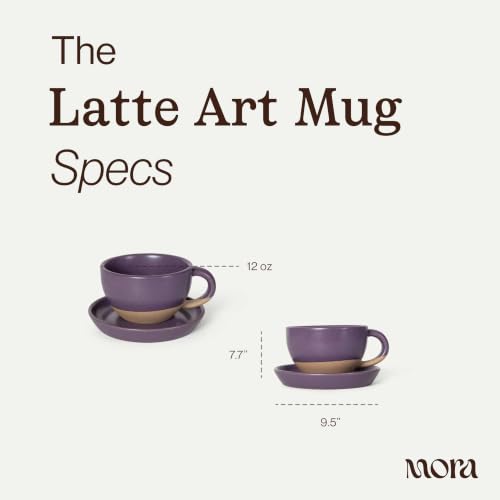Ceramic Latte Art Mug With Saucer (Nebula)