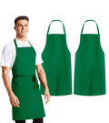 green aprons chef apron for men bbq apron for men aprons bulk (Pack of 2 / Green)