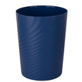 Plastic Small Bathroom Trash Can Wastebasket Garbage Can (Navy Blue / 1.8 Gallon/1 Pack)