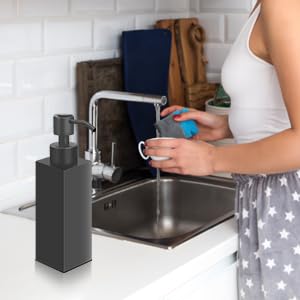 Black Soap Dispenser (Square-black)