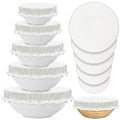 10 Pack Cloth Bowl Covers for Bread Rising (Linen)