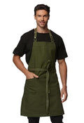 Chef Men Canvas Waterproof Apron Pocket 4251GB (10 Pack / Army Green)