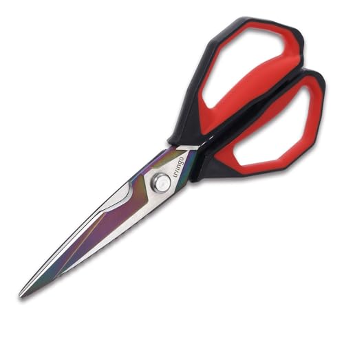 9" Sharp Kitchen Scissors for Food Titanium Coated Stainless Steel (D - Kitchen Scissors)