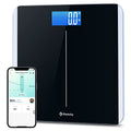 Smart Digital Bathroom Scale for Body Weight and BMI (Carbon Black / 11.0 x 11.0 inches)
