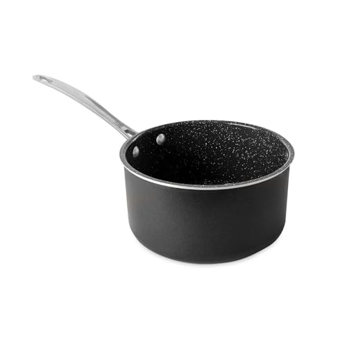 Basalt Formed Aluminum Sauce Pan (3-Quart / Nonstick Ceramic Coating)