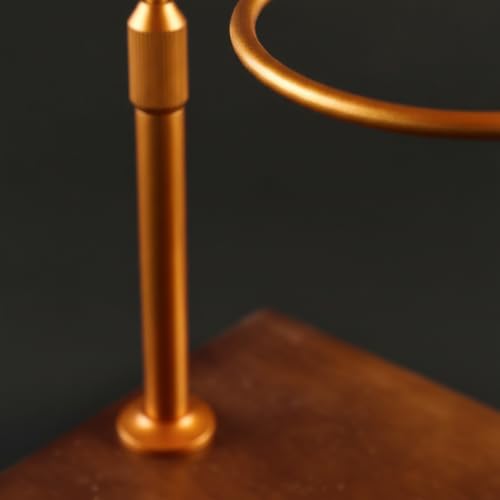 Support Stand Coffee Dripper Holder Pour Over Rack Manual Station With Wooden Base And Metal Column Clean Geometric Design Suitable for modern kitchens minimalist decor coffee stations