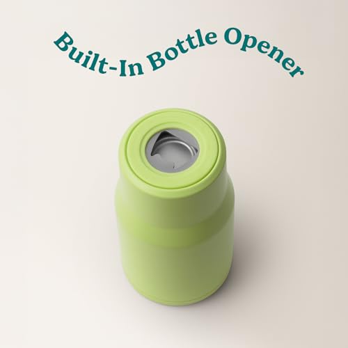 4-in-1 Drink Cooler - Versatile Can & Bottle Holder with Vacuum Insulation - Keeps Drinks Cold Up to 4 Hours - Includes Bottle Opener - Fits Cupholders & Dishwasher Safe - 14oz - Mojito (Mojito / Single)
