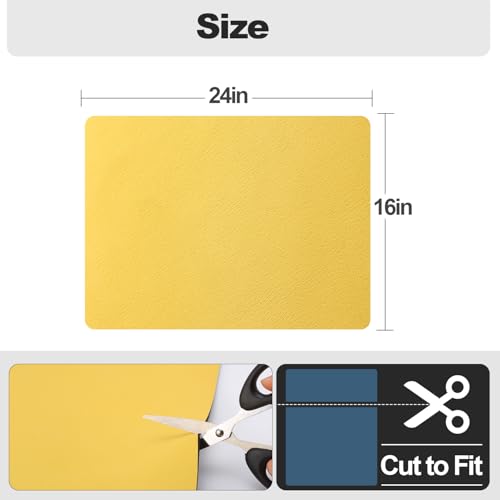 Dish Drying Mat for Kitchen Counter (Yellow / 16" x 24")