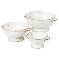 Metal Colander Set of 3 (Cream)