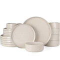 Nebula 18 Piece Stoneware Dinnerware Set (Creamy White with Colorful Speckles / Service for 6 (Standard Dinner Set))