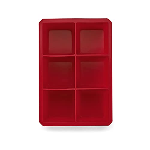 Large Cube Silicone Tray Ice Mold (Makes 24 Large Cubes (2 Pack) / Large Cube Ice Tray)